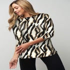 Stretch Cotton Boatneck Tunic image number null