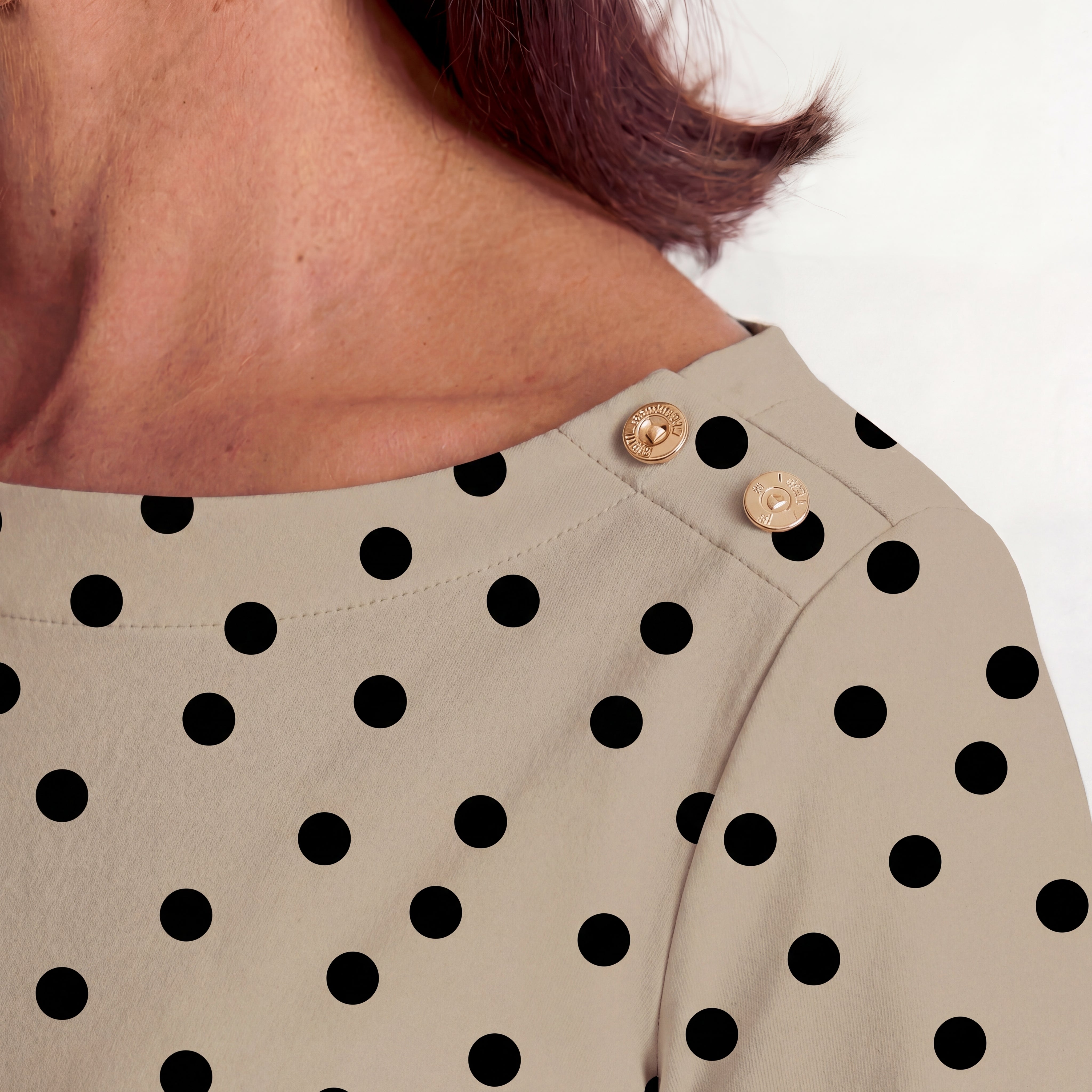 Stretch Cotton Boatneck Tunic image number 1