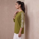 Stretch Cotton Boatneck Tunic image number 2