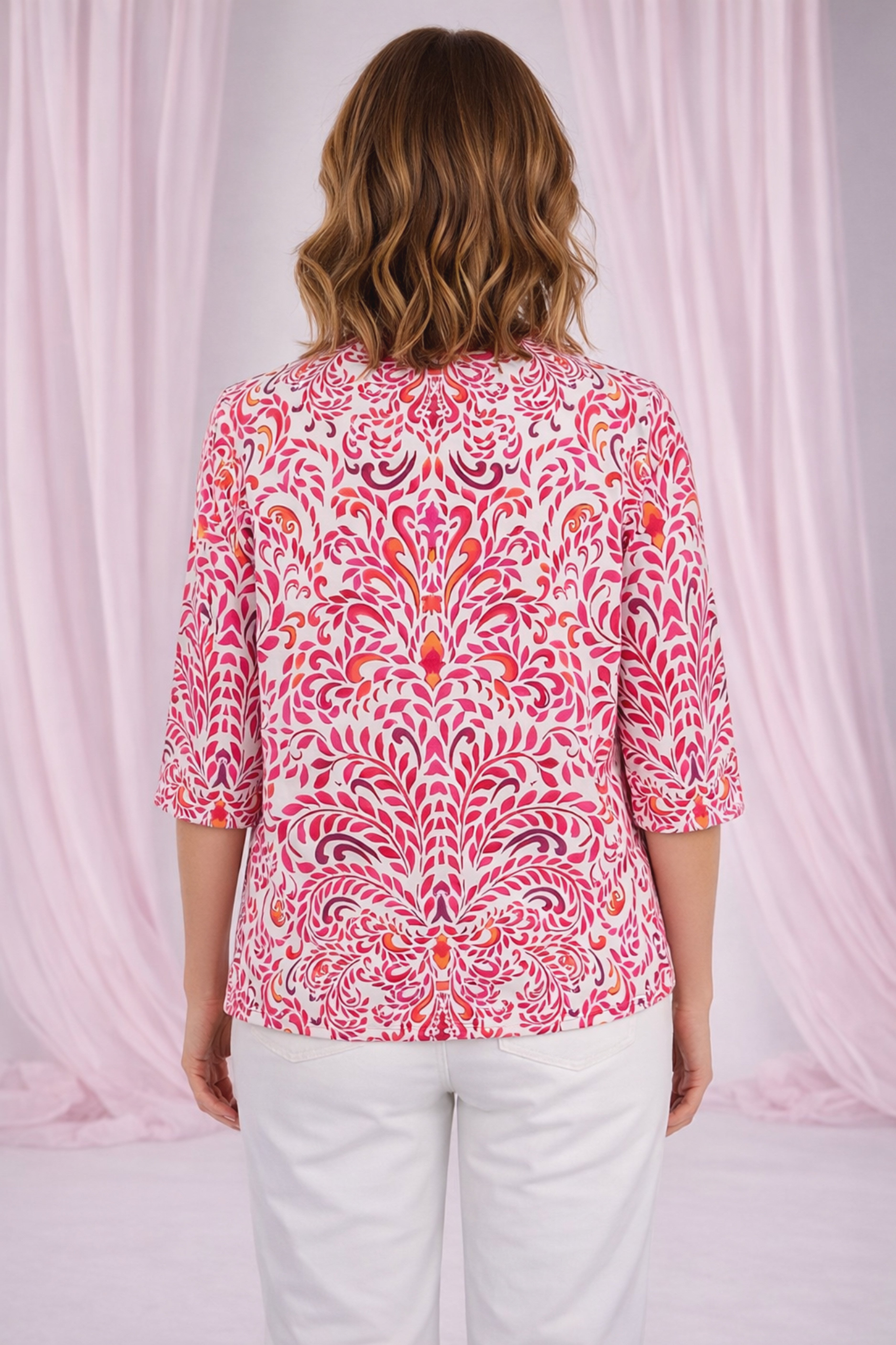 Stretch Cotton Boatneck Tunic image number 1