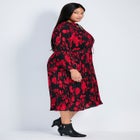 Liana Pleated Blouson Sleeve Dress image number 2