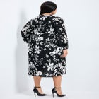 Liana Pleated Blouson Sleeve Dress image number 1