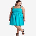 Smocked Bodice Tank Dress image number null