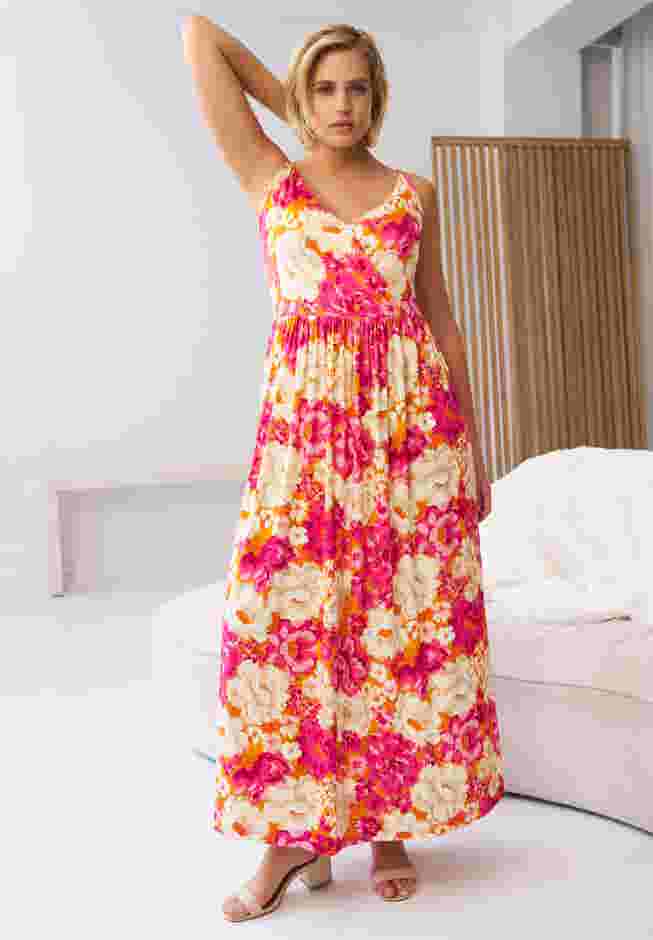 Knit Surplice Maxi Dress image number 0