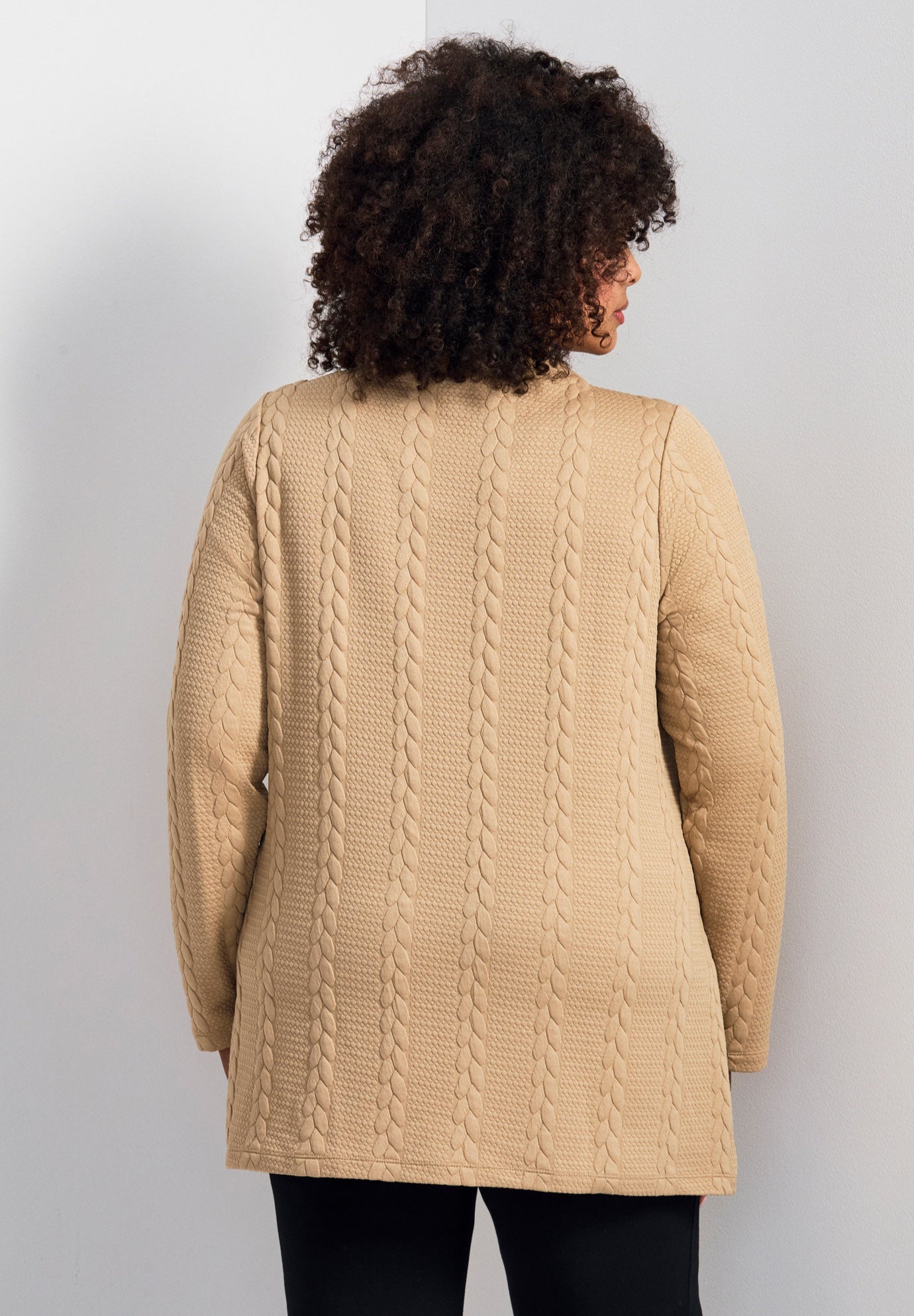 Emily Jacquard Texture Knit Tunic image number 1