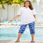 Sport-Knit Pull-On Capri Pants image number null