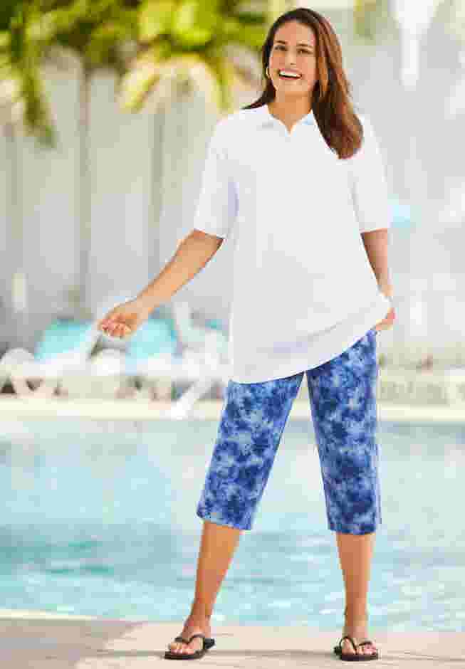 Sport Knit Capri Pant image number 3