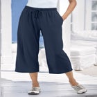 Sport-Knit Pull-On Capri Pants image number null