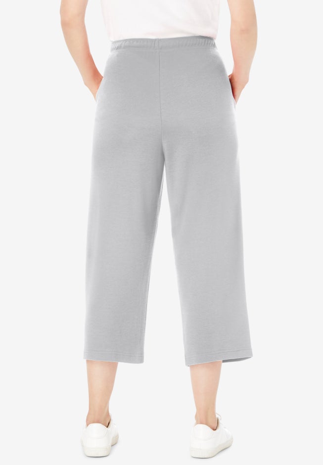 Sport-Knit Pull-On Capri Pants image number 1