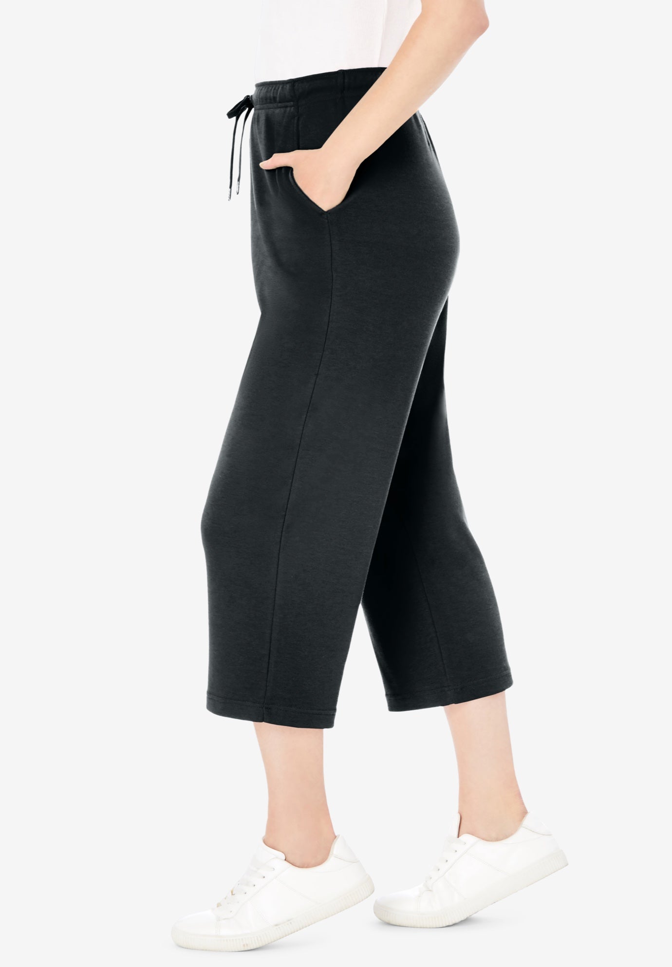 Sport-Knit Pull-On Capri Pants image number 2