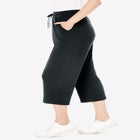 Sport-Knit Pull-On Capri Pants image number null