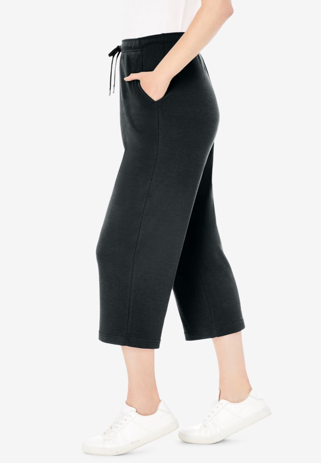 Sport-Knit Pull-On Capri Pants image number 2