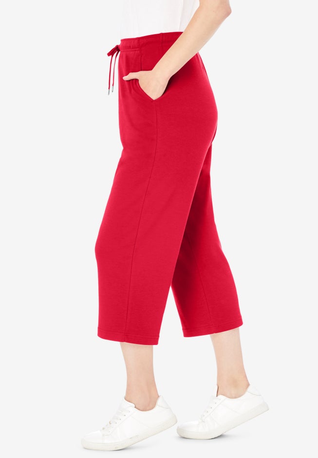 Sport-Knit Pull-On Capri Pants image number 2