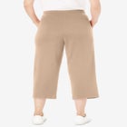 Sport-Knit Pull-On Capri Pants image number null
