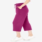 Sport-Knit Pull-On Capri Pants image number null
