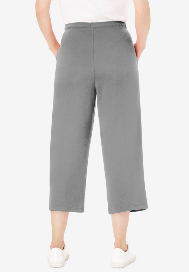 Sport-Knit Pull-On Capri Pants image number 1
