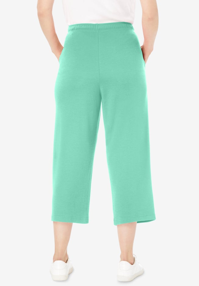 Sport-Knit Pull-On Capri Pants image number 1