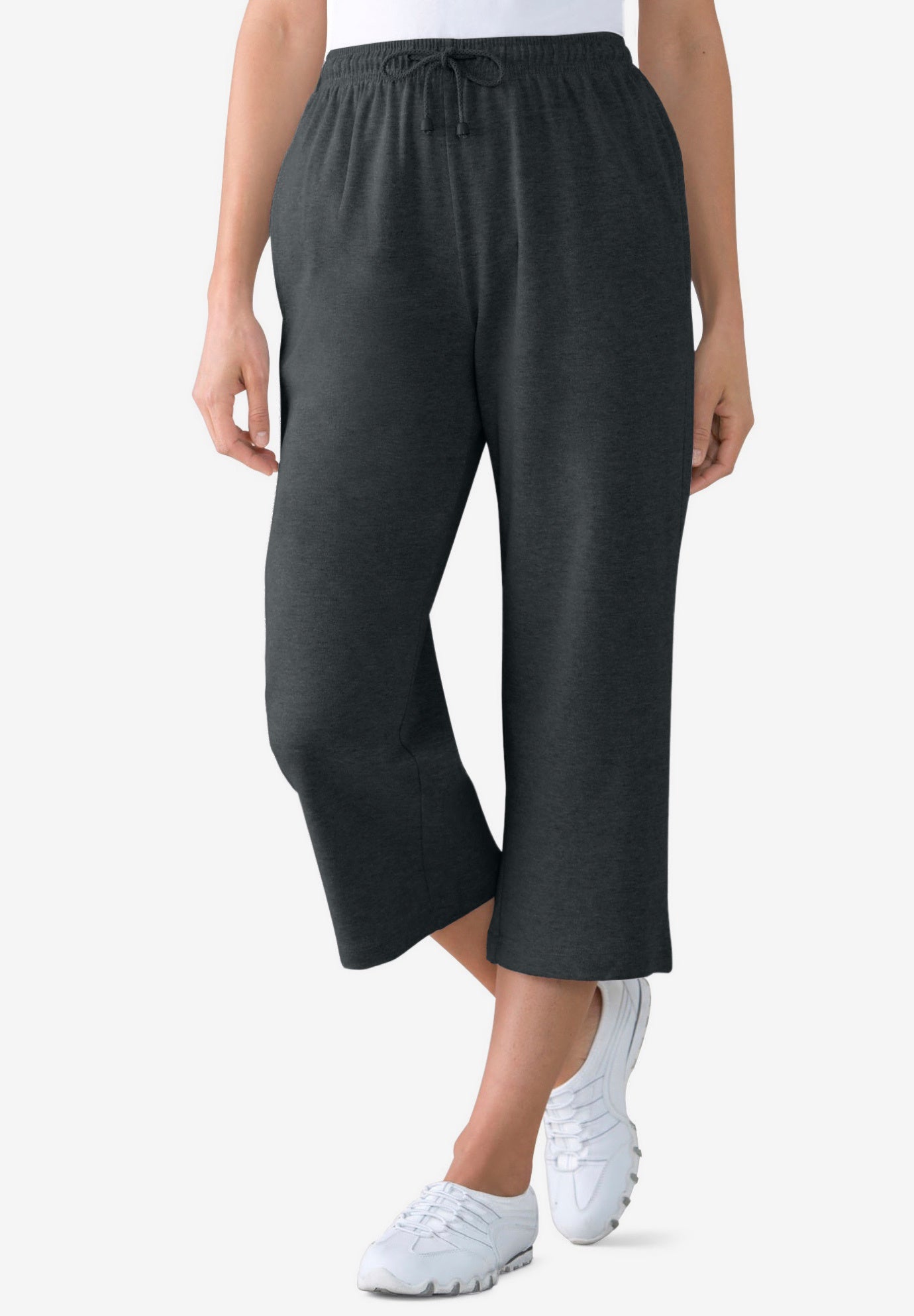 Sport-Knit Pull-On Capri Pants image number 0