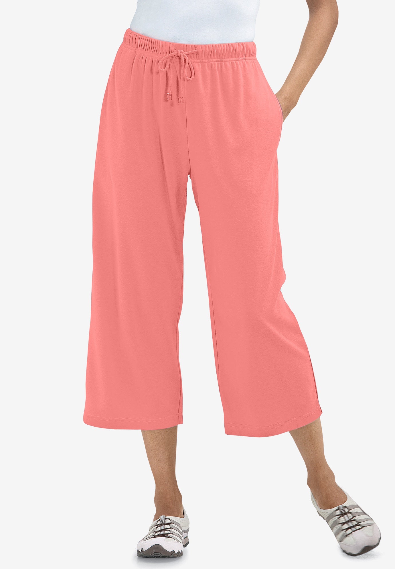 Sport-Knit Pull-On Capri Pants image number 0