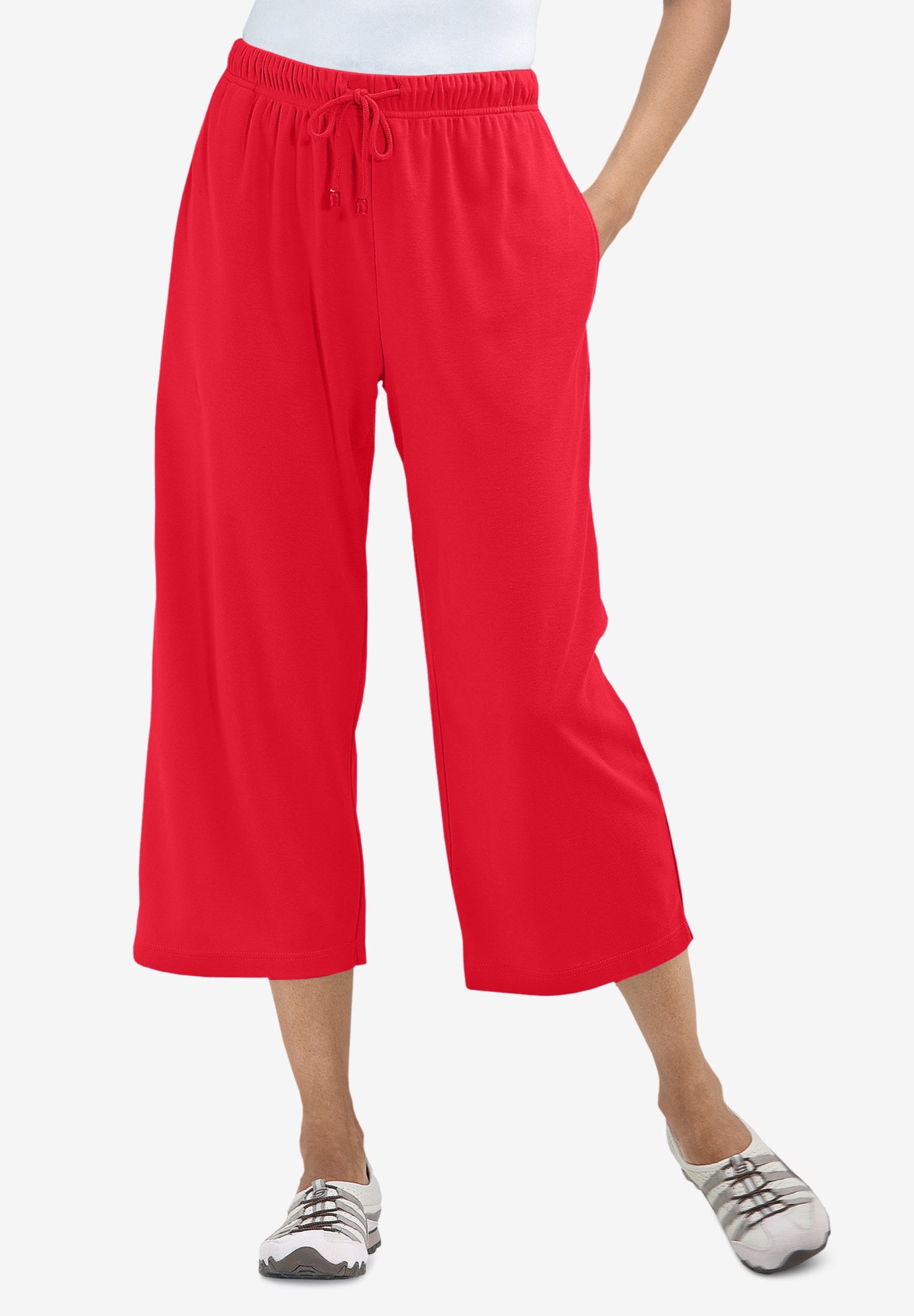Sport-Knit Pull-On Capri Pants image number 0