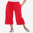 Sport-Knit Pull-On Capri Pants image number null