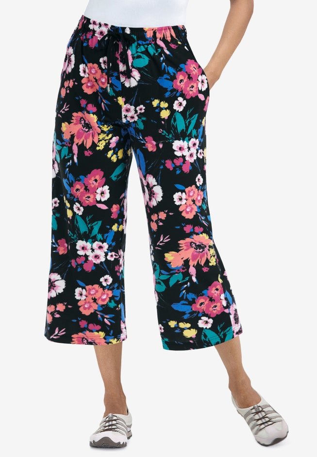 Sport-Knit Pull-On Capri Pants image number 7