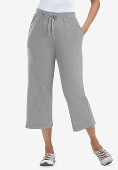 Sport-Knit Pull-On Capri Pants