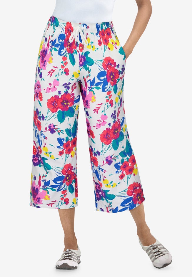Sport-Knit Pull-On Capri Pants image number 6