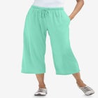 Sport-Knit Pull-On Capri Pants image number null