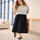 SHORT SLEEVE BOXY PULLOVER SWEATER image number null