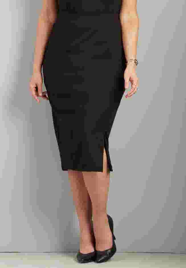 Curvy Collection Ponte Knit Pencil Skirt image number 0