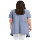 Linen-Blend Hanky Hem Tunic image number null