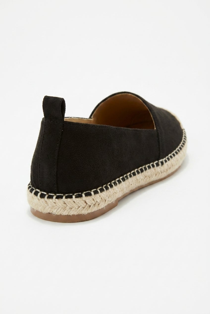 Faux Suede Slip-On Espadrille Flats image number 2