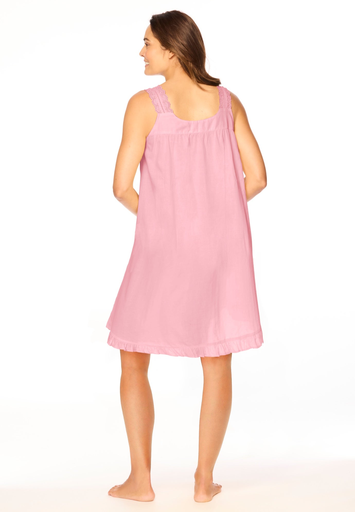 Short Embroidered Nightgown image number 1