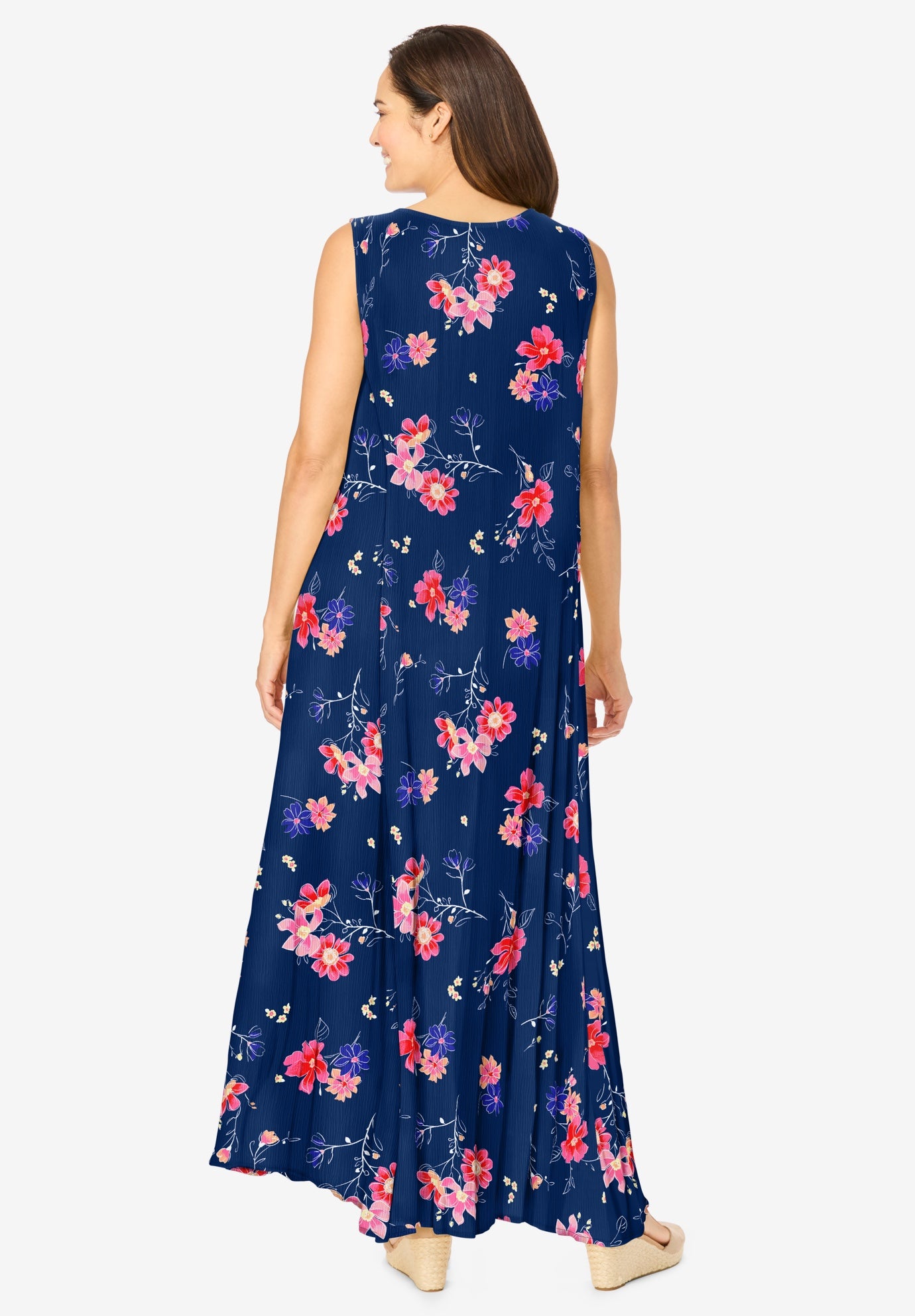 Sleeveless Crinkle Dress image number 1