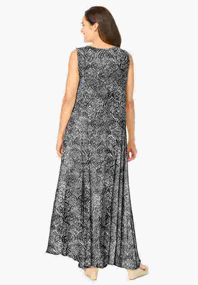 Sleeveless Crinkle Dress image number 1