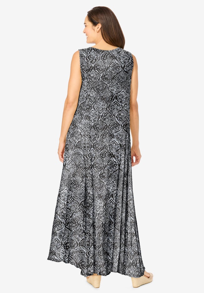 Sleeveless Crinkle Dress image number 1