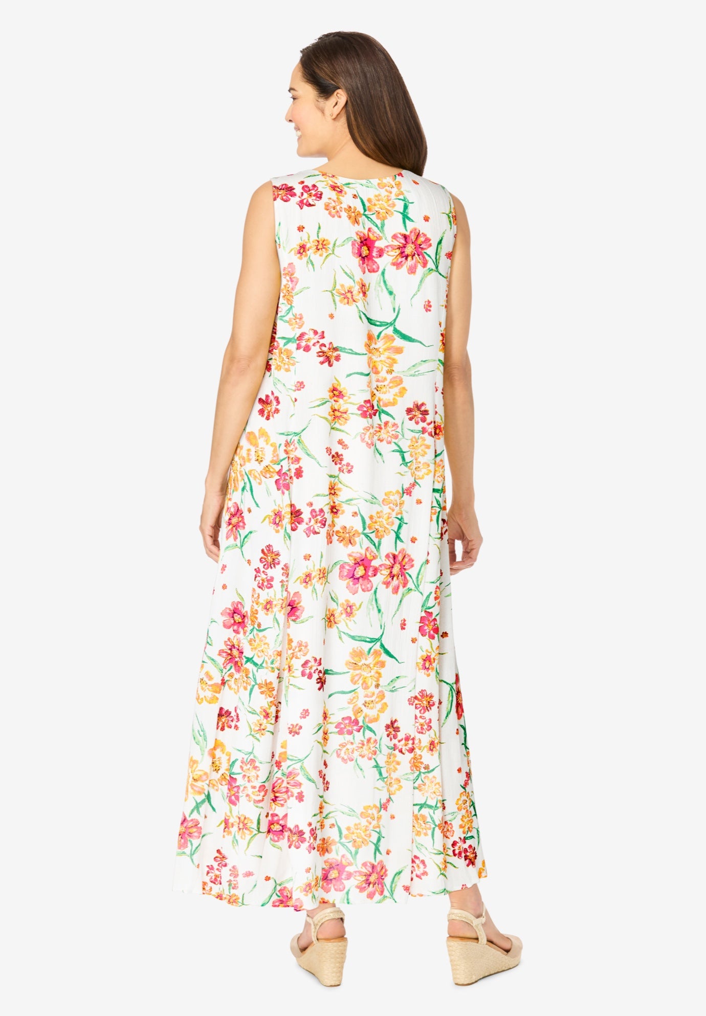 Sleeveless Crinkle Dress image number 1