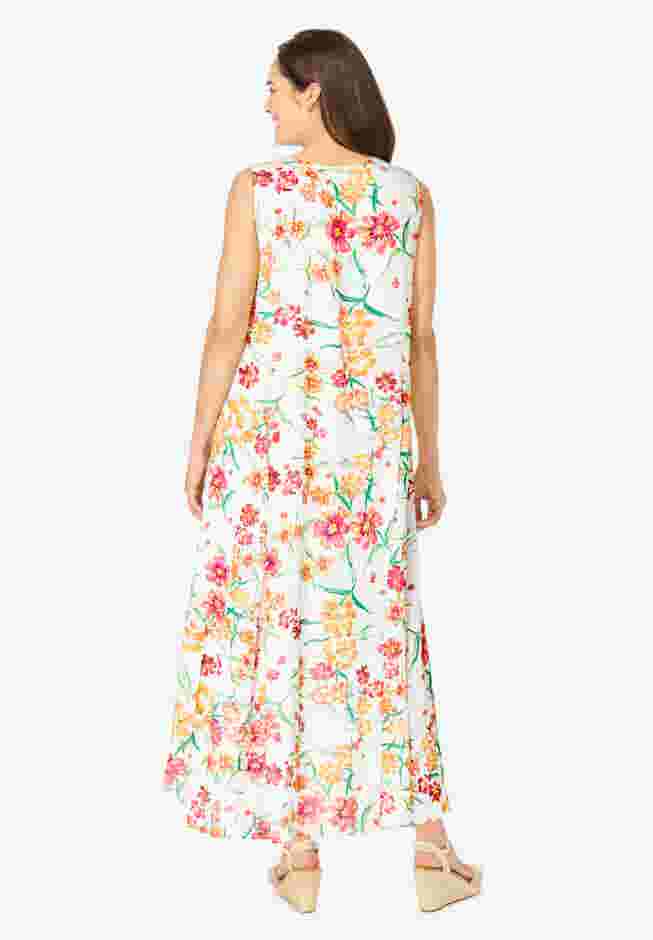 Sleeveless Crinkle Dress image number 1
