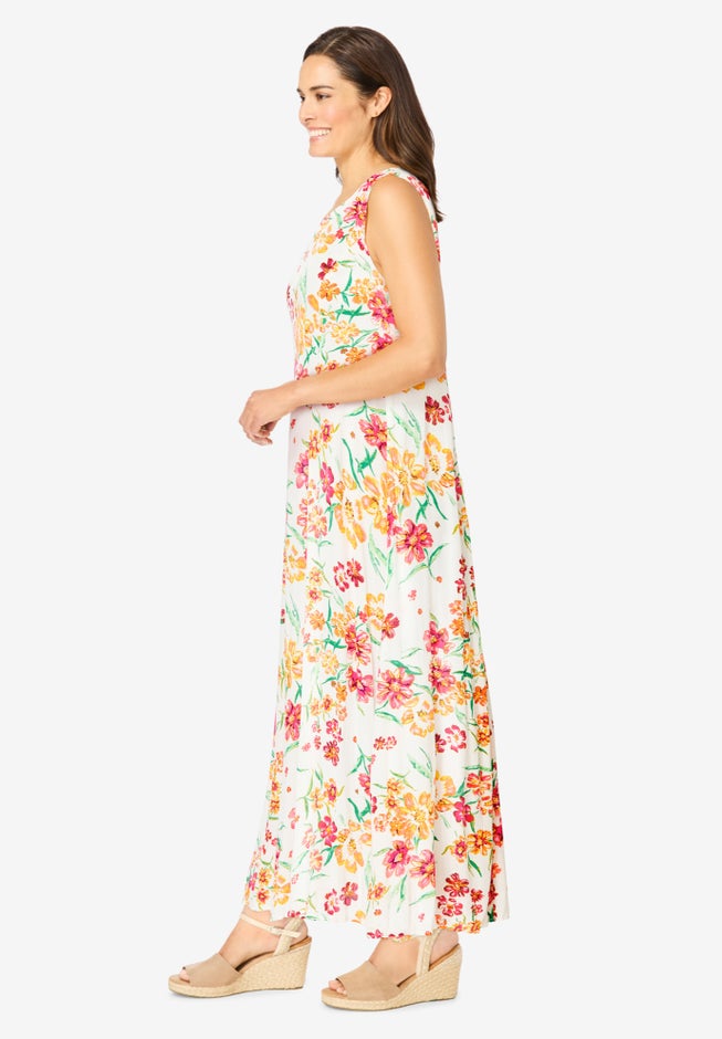 Sleeveless Crinkle Dress image number 2