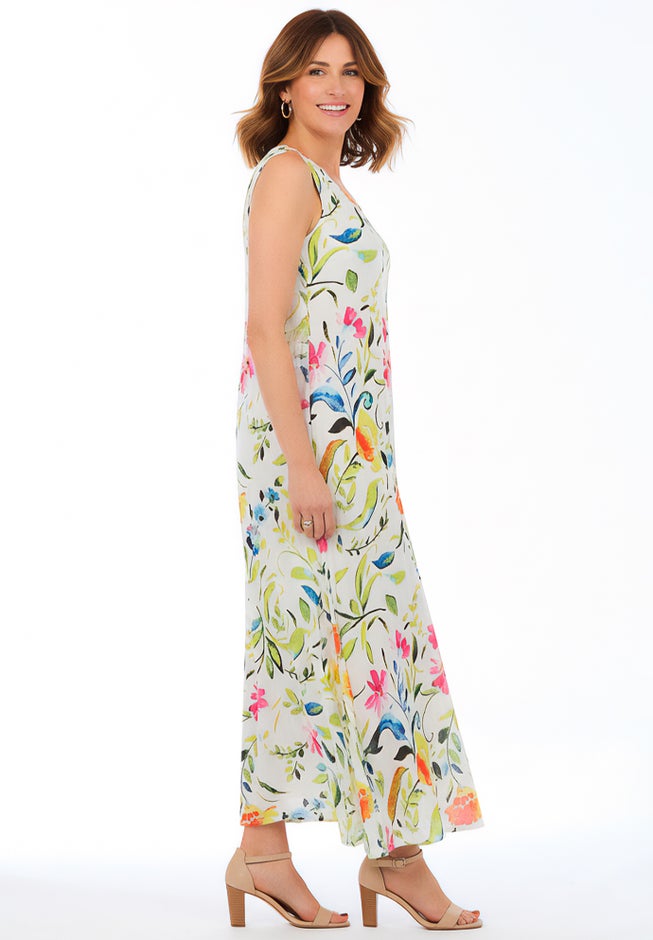 Sleeveless Crinkle Dress image number 3