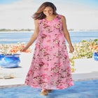 Sleeveless Crinkle Dress image number null