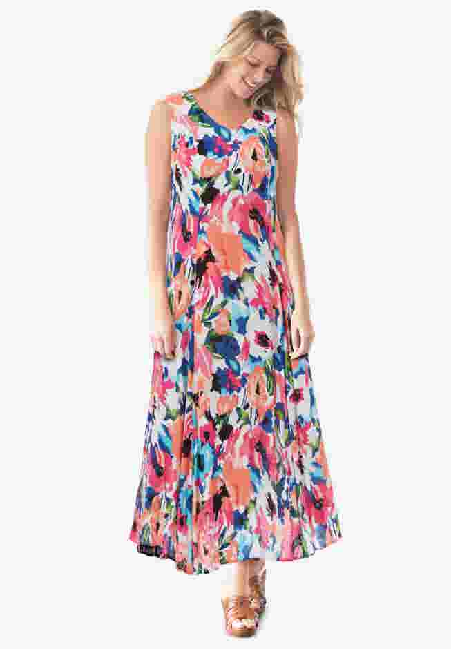 Sleeveless Crinkle Dress image number 0