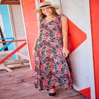 Sleeveless Crinkle Dress image number null