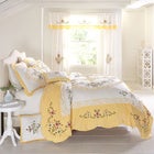 Ava Oversized Embroidered Cotton Quilt image number null