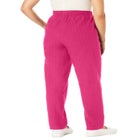 Seersucker Pull-on Elastic-Waist Pants image number null