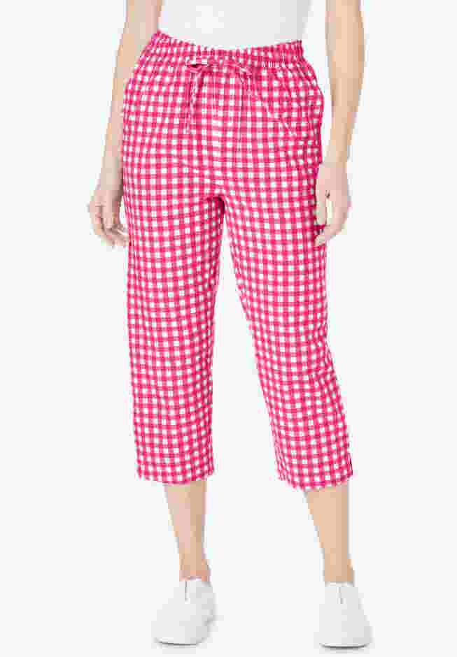 Seersucker Capri Pant image number 1