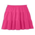 Elastic-Waist Knit Tiered Skirt image number null