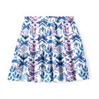 Elastic-Waist Knit Tiered Skirt image number null