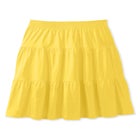 Elastic-Waist Knit Tiered Skirt image number null